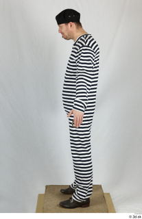  Photos Man in Prisoner suit 1 20th century Prisoner suit a poses historical clothing whole body 0003.jpg